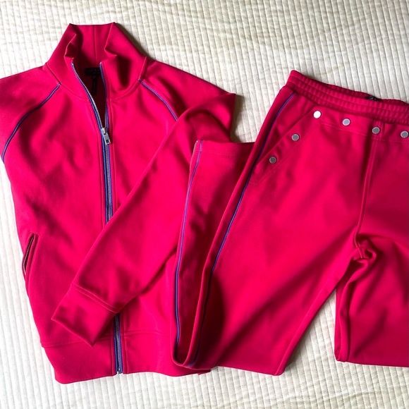 Rag & Bone Vibrant Red Leisure Set - Picture 3 of 9